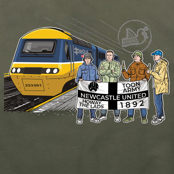 Howay The Lads Excursions Hoodie Olive