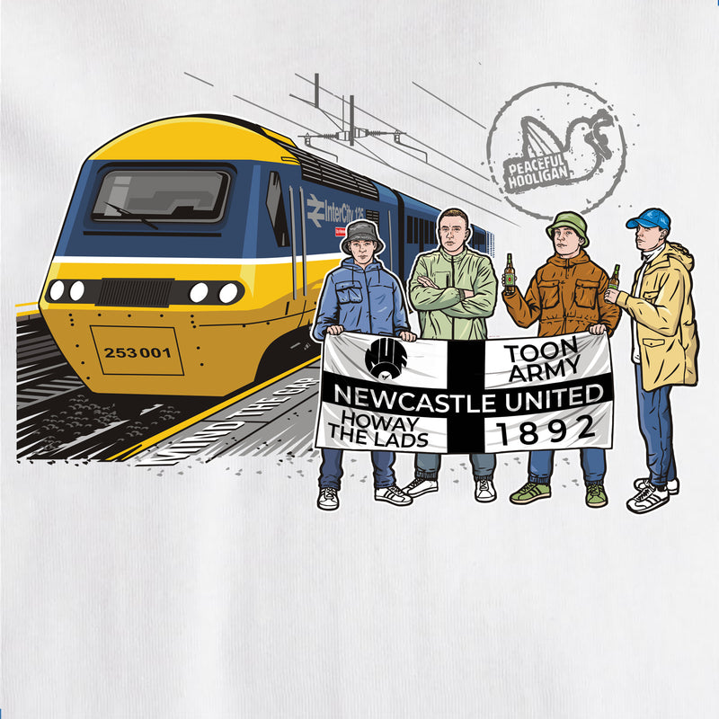 Newcastle United Excursions T-Shirt White - Peaceful Hooligan 