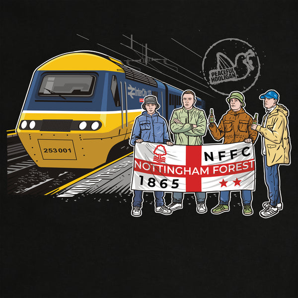 Nottingham Forest Excursions Hoodie Black - Peaceful Hooligan 