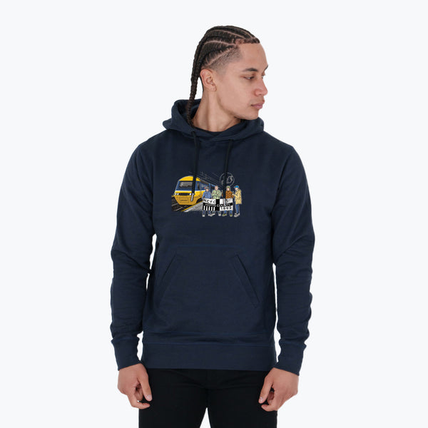 Notts County Excursions Hoodie Navy - Peaceful Hooligan 