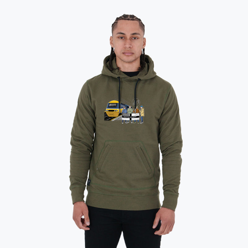 Notts County Excursions Hoodie Olive