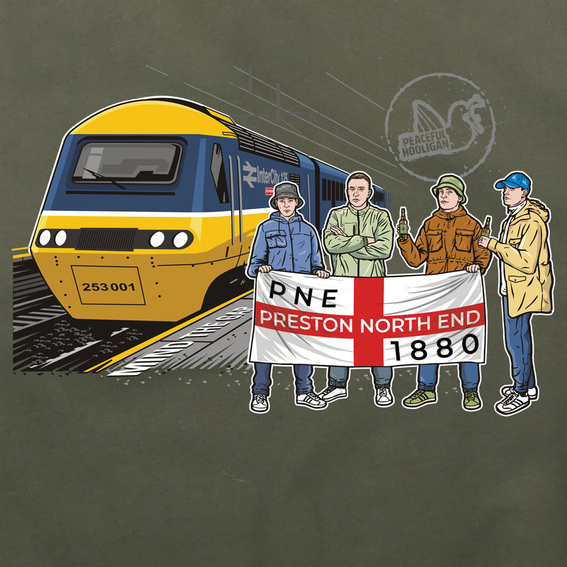 Preston North End Excursions Hoodie Olive