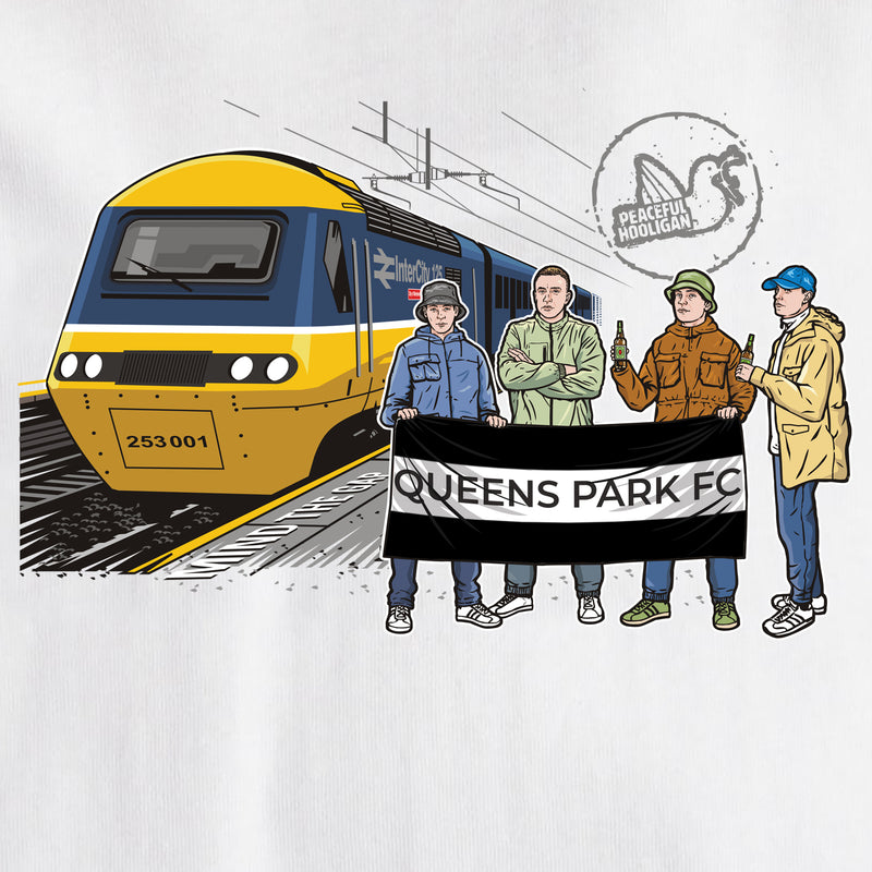 Queens Park FC Excursions T-Shirt White - Peaceful Hooligan 