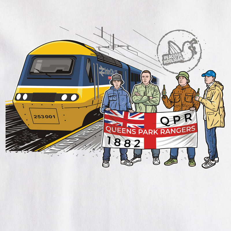 Queens Park Rangers Excursions T-Shirt White - Peaceful Hooligan 