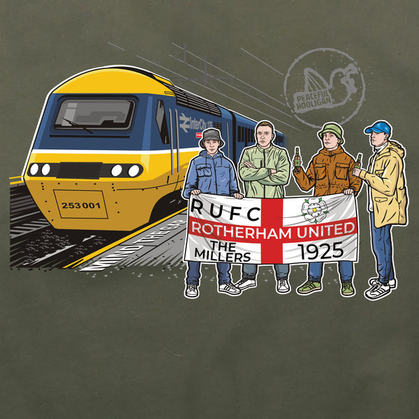 Rotherham United Excursions Hoodie Olive