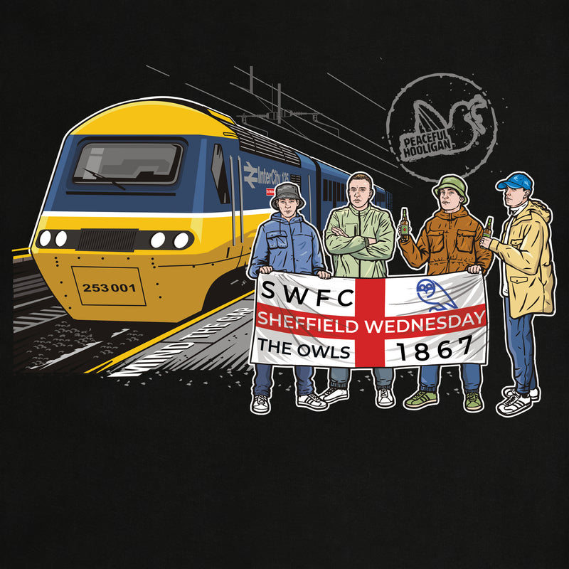 Sheffield Wednesday Excursions Sweatshirt Black - Peaceful Hooligan 