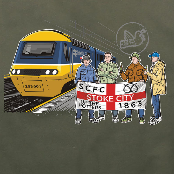 Stoke City Excursions Hoodie Olive