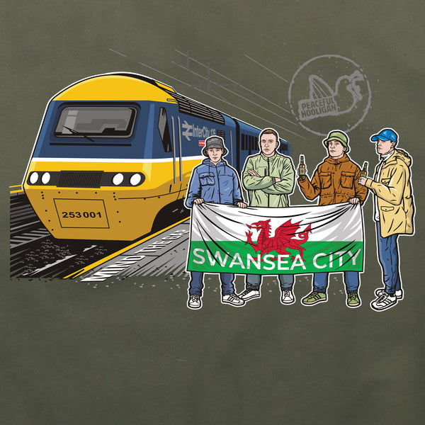 Swansea City Excursions Hoodie Olive