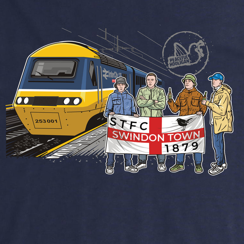 Swindon Town Excursions T-Shirt Navy - Peaceful Hooligan 