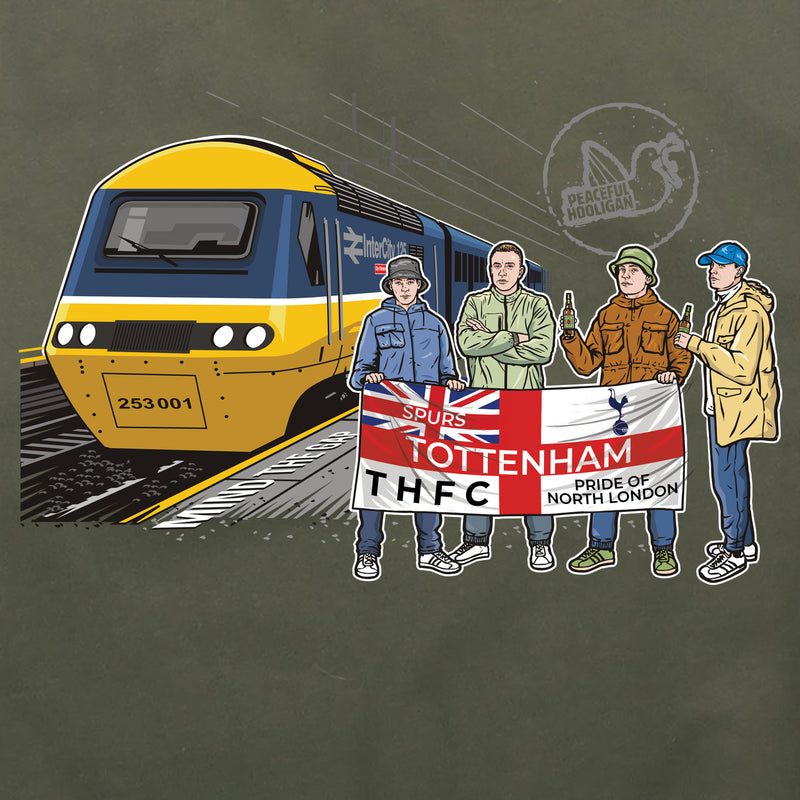 Tottenham Hotspur Excursions Hoodie Olive - Peaceful Hooligan 