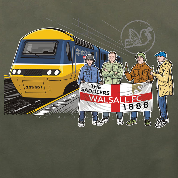 Walsall Excursions Hoodie Olive - Peaceful Hooligan 