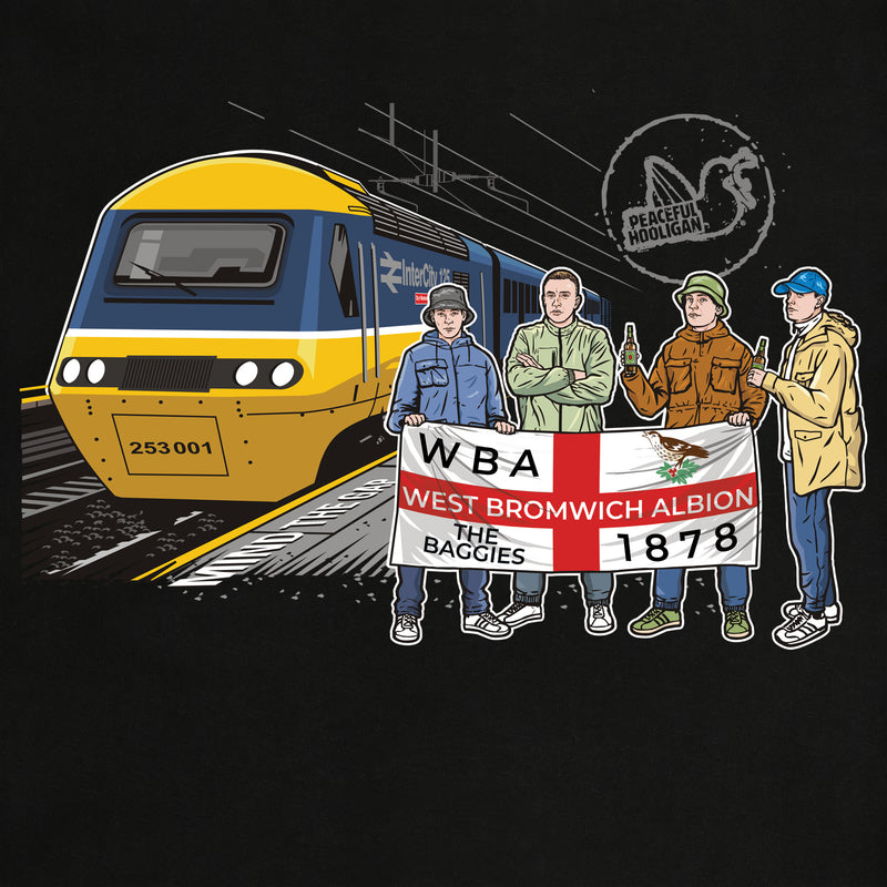 West Bromwich Albion Excursions T-Shirt Black - Peaceful Hooligan 