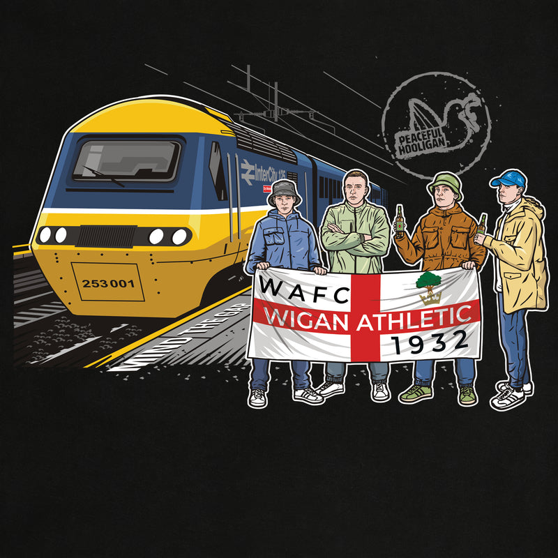 Wigan Athletic Excursions Sweatshirt Black - Peaceful Hooligan 