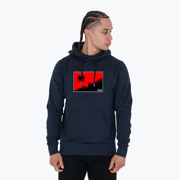 Albania Fanatics Hoodie Navy - Peaceful Hooligan 