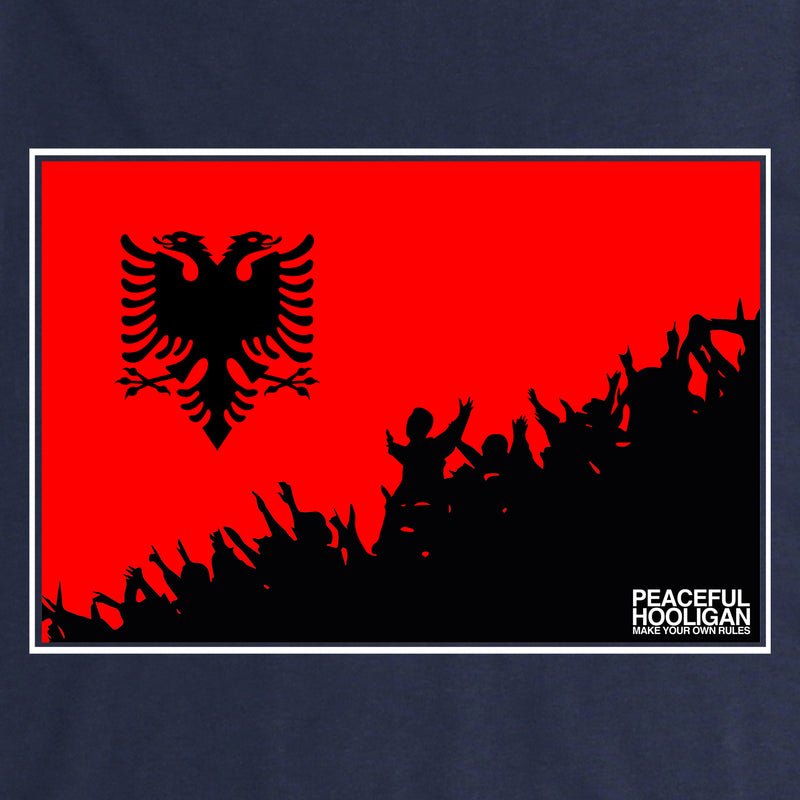 Albania Fanatics Hoodie Navy - Peaceful Hooligan 