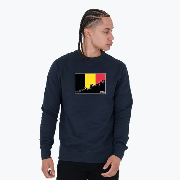 Belgium Fanatics Sweatshirt Navy - Peaceful Hooligan 