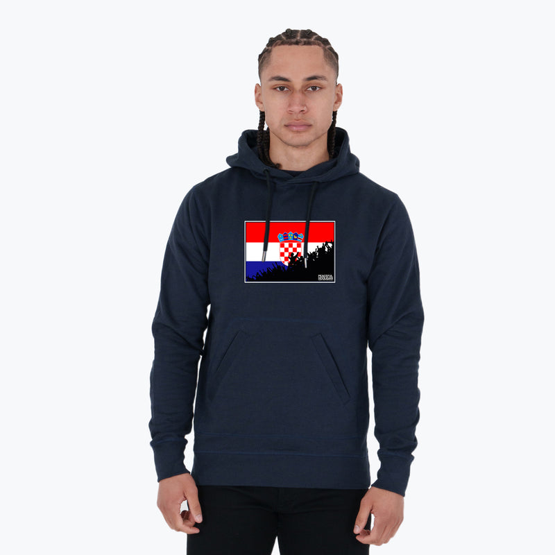 Croatia Fanatics Hoodie Navy - Peaceful Hooligan 