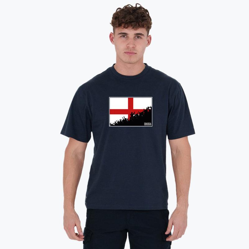 England Fanatics T-Shirt Navy - Peaceful Hooligan 