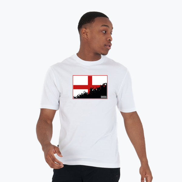 England Fanatics T-Shirt White - Peaceful Hooligan 