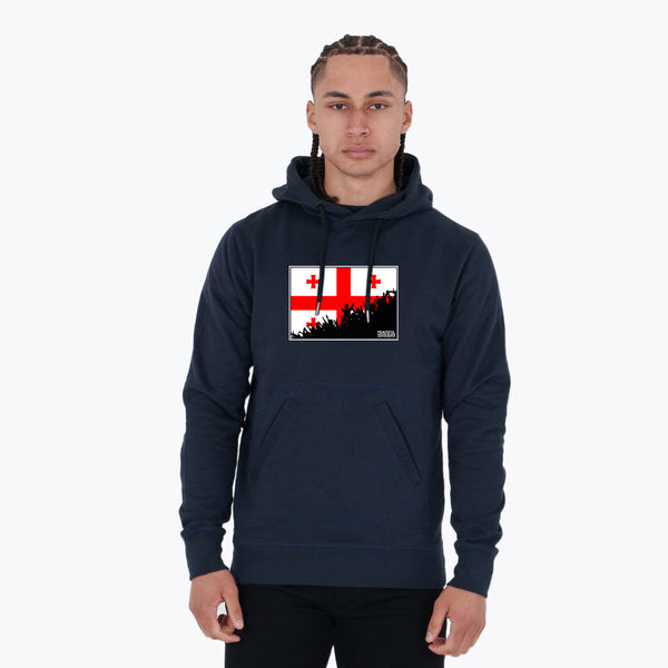 Georgia Fanatics Hoodie Navy - Peaceful Hooligan 