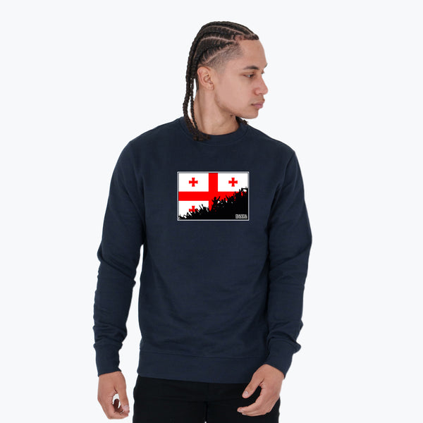 Georgia Fanatics Sweatshirt Navy - Peaceful Hooligan 