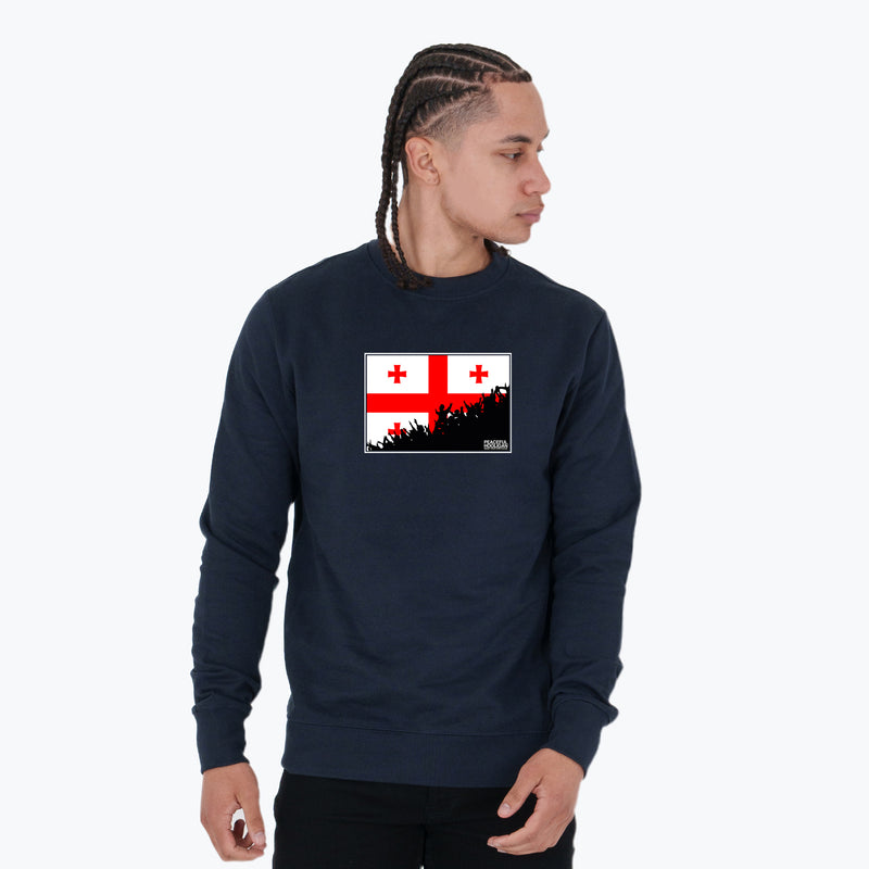 Georgia Fanatics Sweatshirt Navy - Peaceful Hooligan 