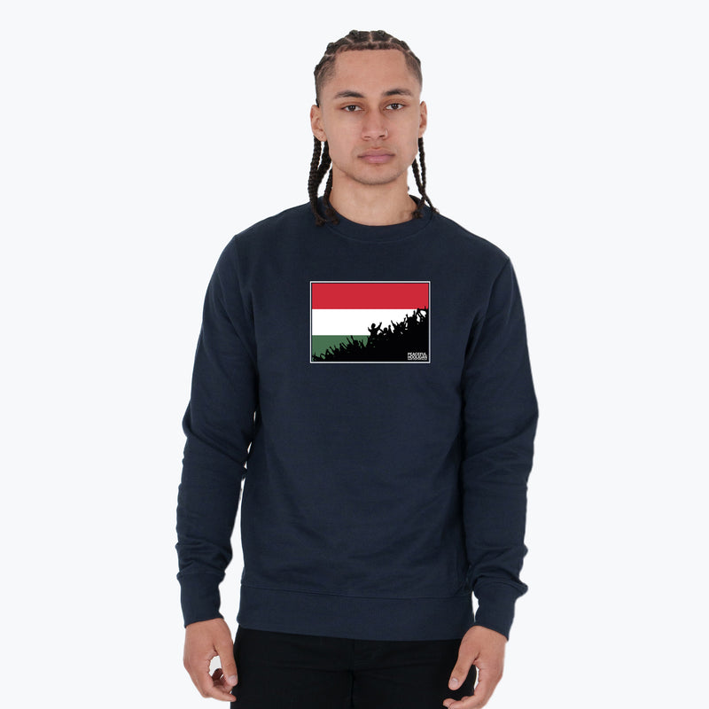 Hungary Fanatics Sweatshirt Navy - Peaceful Hooligan 