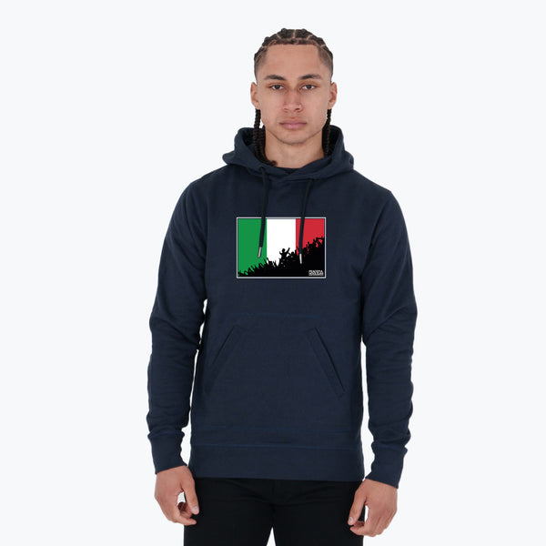 Italy Fanatics Hoodie Navy - Peaceful Hooligan 