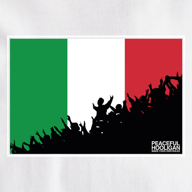 Italy Fanatics T-Shirt White - Peaceful Hooligan 