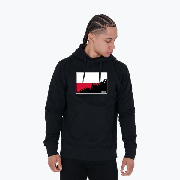 Poland Fanatics Hoodie Black - Peaceful Hooligan 