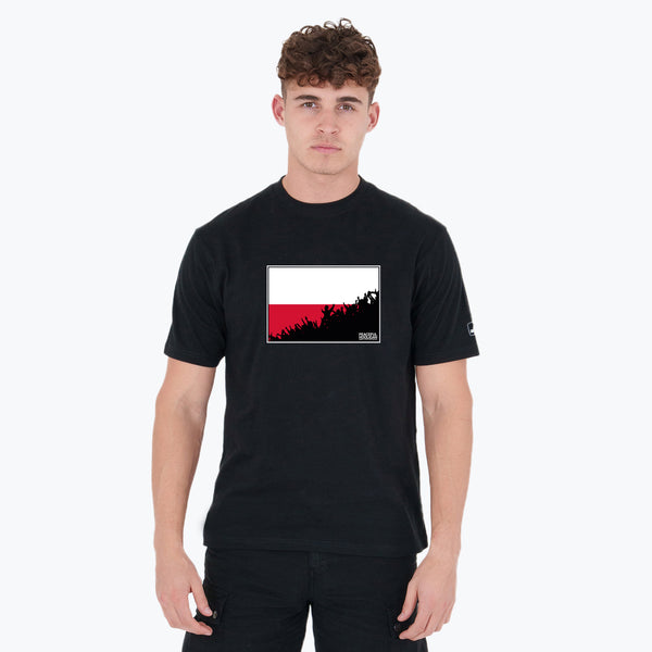 Poland Fanatics T-Shirt Black - Peaceful Hooligan 