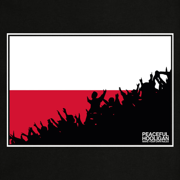 Poland Fanatics T-Shirt Black - Peaceful Hooligan 