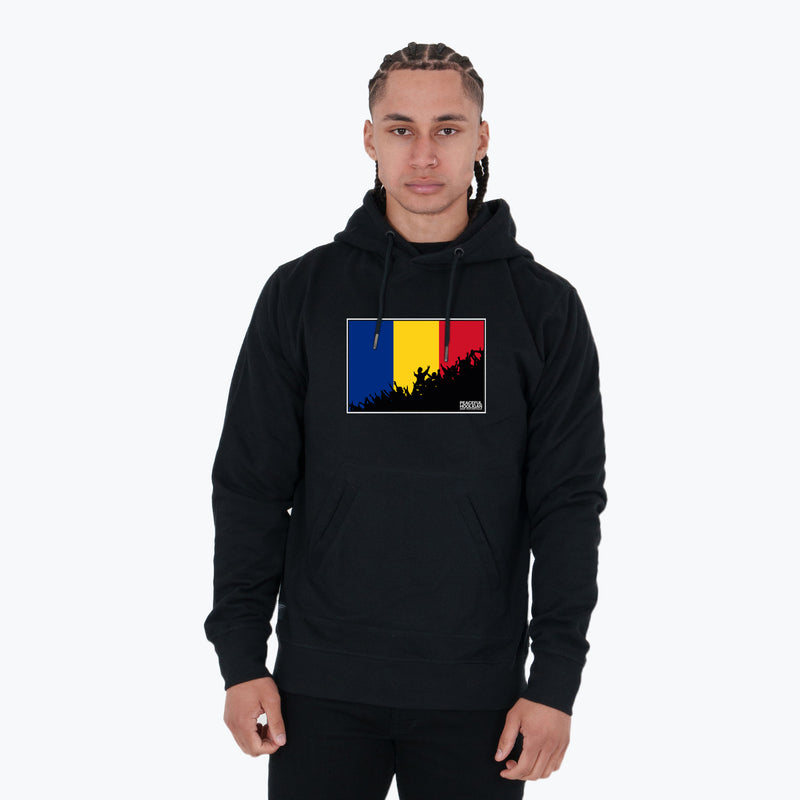 Romania Fanatics Hoodie Black - Peaceful Hooligan 