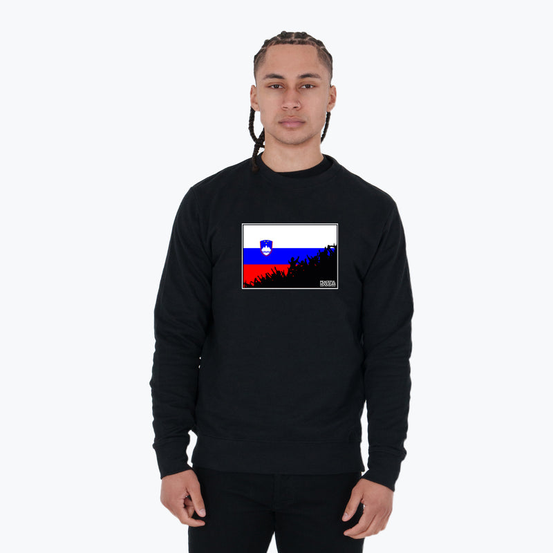 Slovenia Fanatics Sweatshirt Black - Peaceful Hooligan 