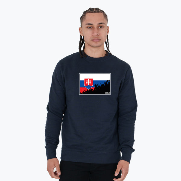 Slovakia Fanatics Sweatshirt Navy - Peaceful Hooligan 