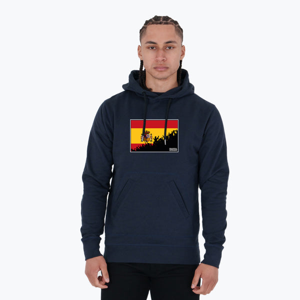 Spain Fanatics Hoodie Navy - Peaceful Hooligan 