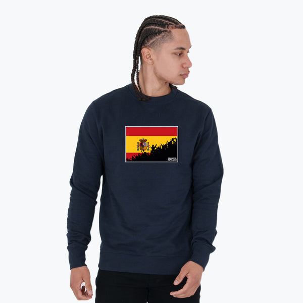 Spain Fanatics Sweatshirt Navy - Peaceful Hooligan 