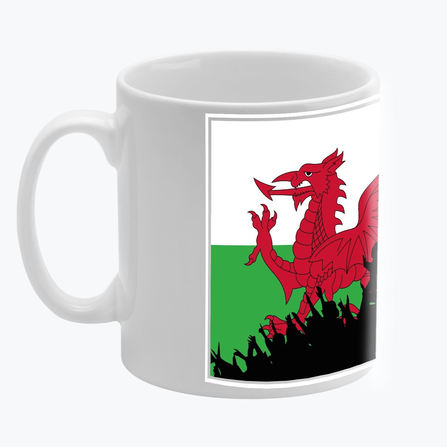 Wales Fanatics Mug White