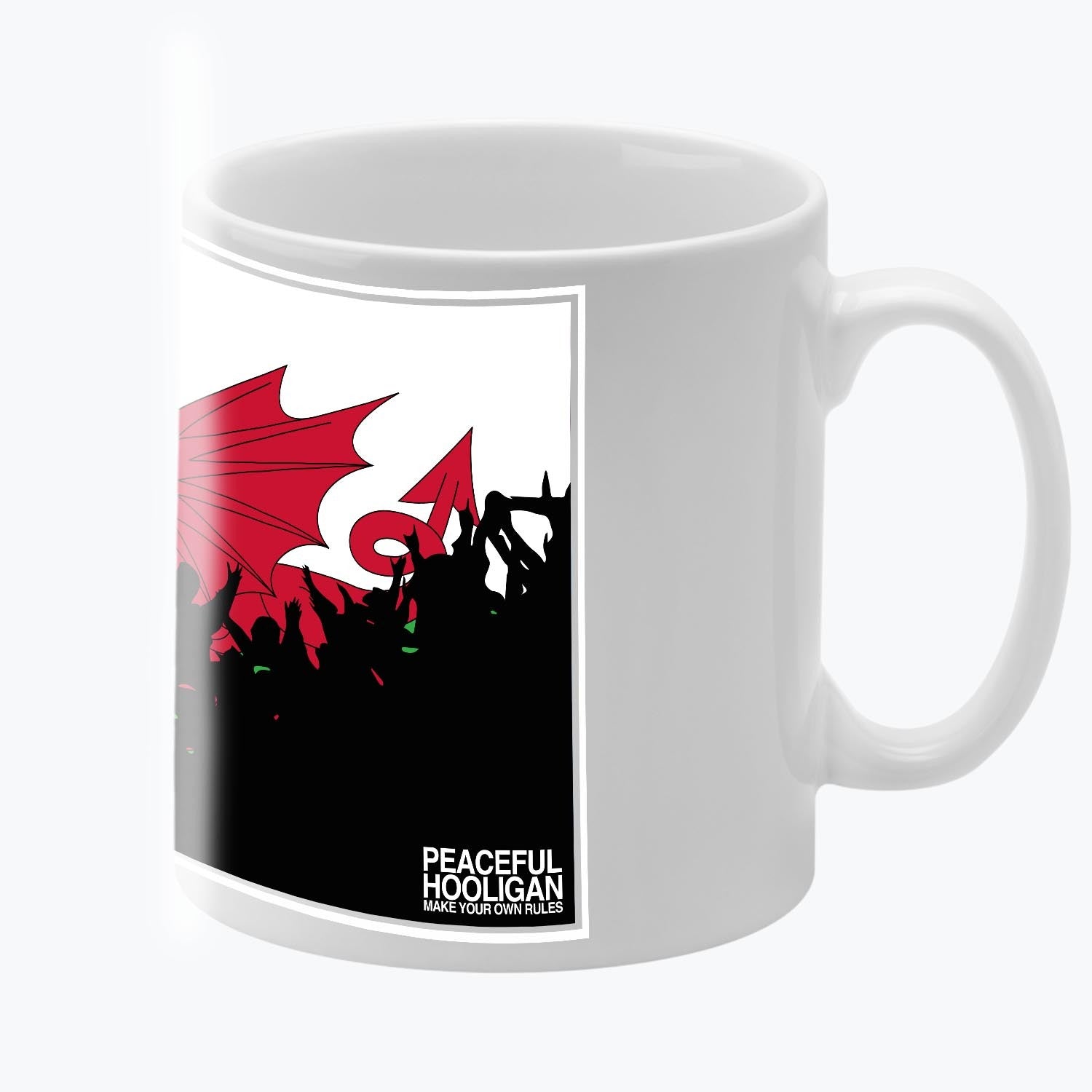 Wales Fanatics Mug White