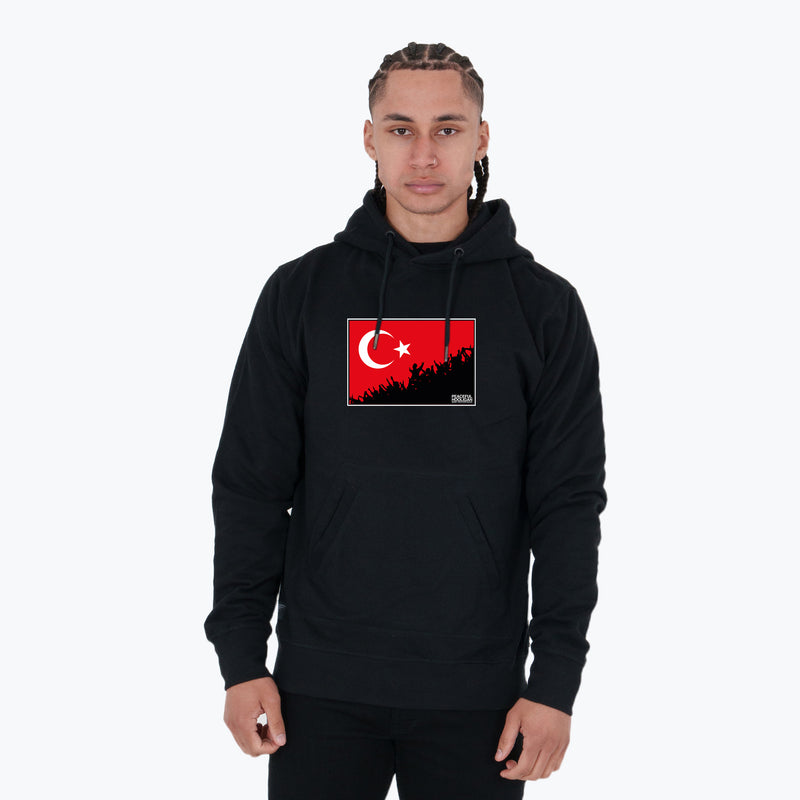 Turkey Fanatics Hoodie Black - Peaceful Hooligan 