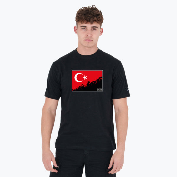 Turkey Fanatics T-Shirt Black - Peaceful Hooligan 