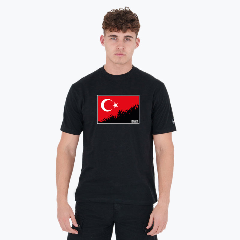 Turkey Fanatics T-Shirt Black - Peaceful Hooligan 