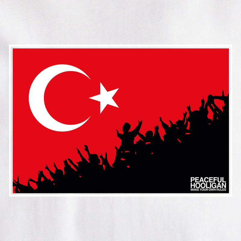 Turkey Fanatics T-Shirt White - Peaceful Hooligan 