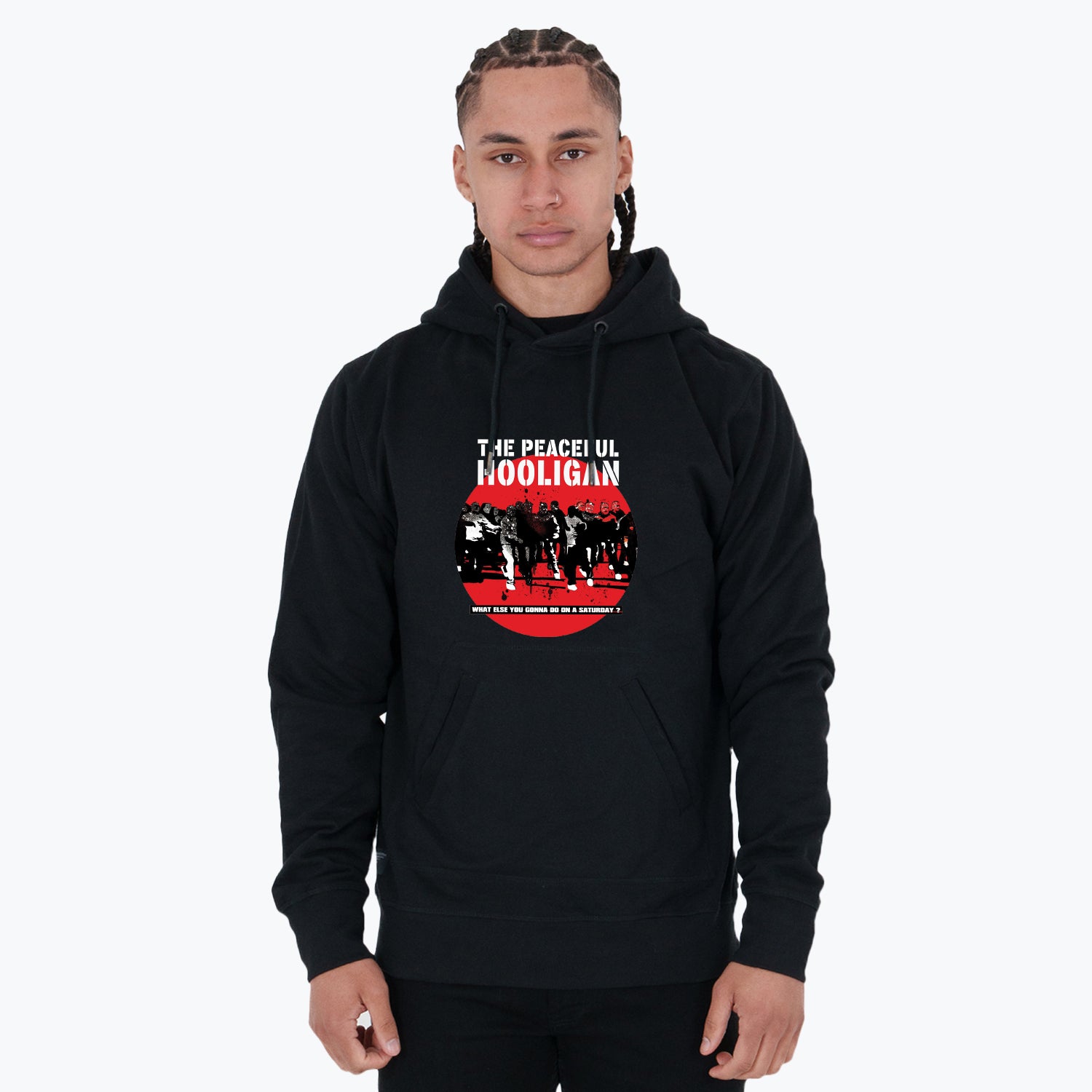 Footy Factory Hoodie Black - Peaceful Hooligan 