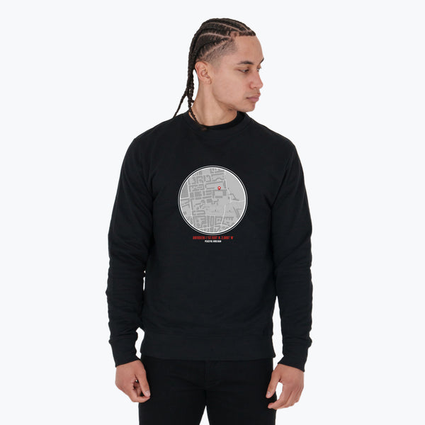 Aberdeen Location Sweatshirt Black - Peaceful Hooligan 