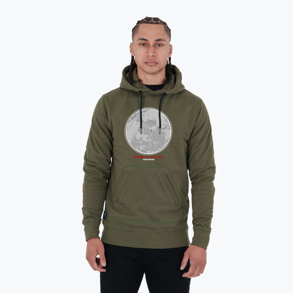 Accrington Location Hoodie Olive