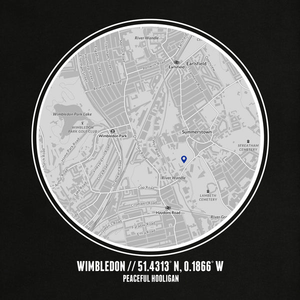 AFC Wimbledon Location Hoodie Black