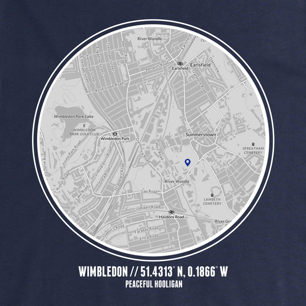 AFC Wimbledon Location Hoodie Navy