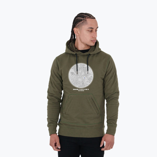 AFC Wimbledon Location Hoodie Olive