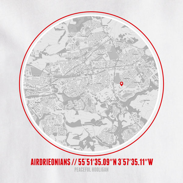 Airdrieonians Location T-Shirt White